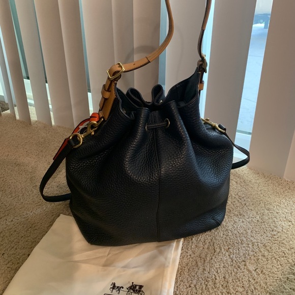 Coach Legacy Drawstring Handbag In Soft Pebbled - Picture 2 of 8